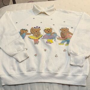 Vintage Women’s Collared Sweatshirt EZL By Marcy ‘n  Me XL